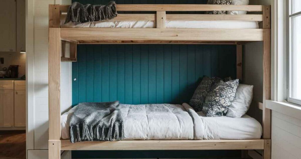 How To Build Bunk Beds Attached To The Wall?